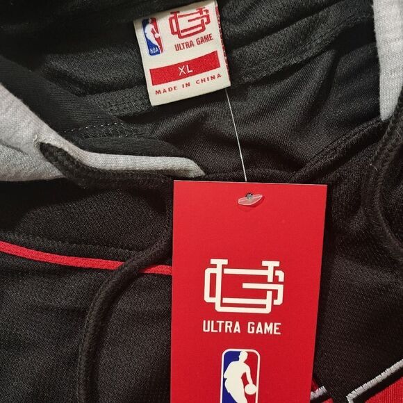 Ultra Game NBA Chicago Bulls Button Up Long Sleeve Hoodie Shirt #U - Picture 7 of 7